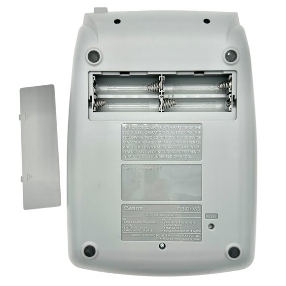 Canon P23-DHV-3 Printing Calculator Silver 12-Digit Display Portable w/ Adapter - Picture 9 of 13